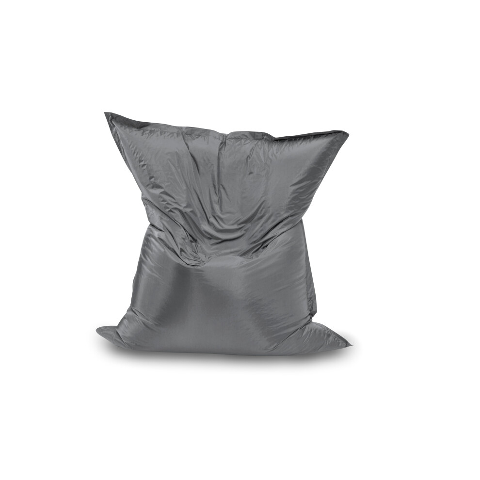 (Grey) Jumbo Slab Bean Bag Chair/Lounger- Water Resistant