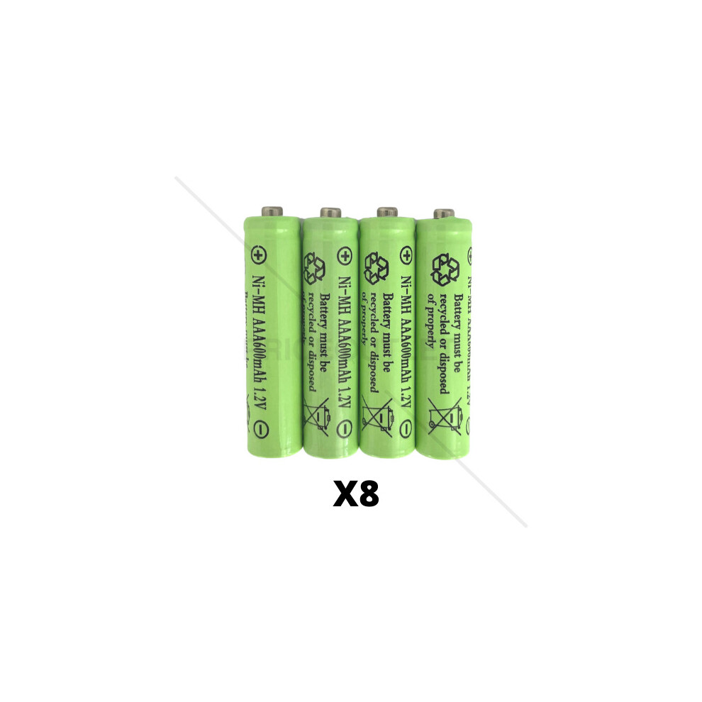 (8) Aaa Rechargeable Solar Batteries 1.2V 600Mah Light 7422601265221
