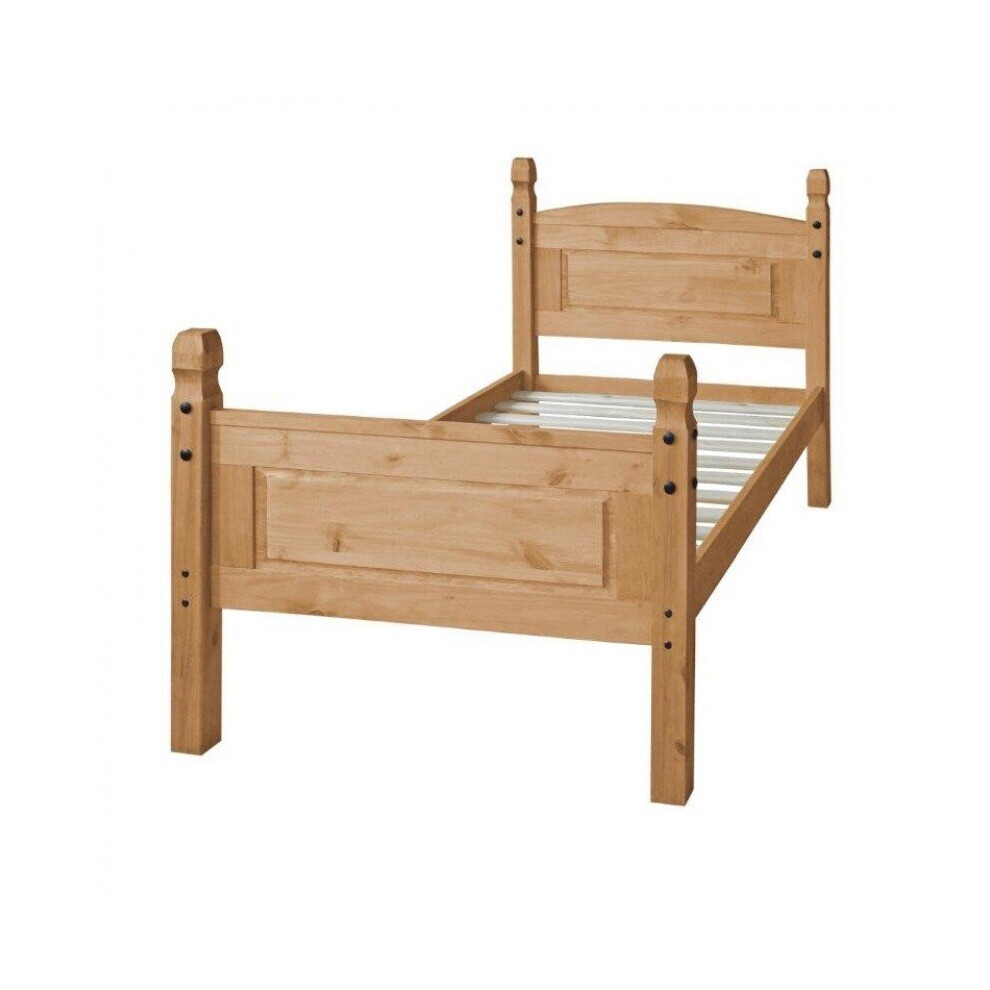 Corona 3'0" High Foot End Bed Frame Solid Pine Bedroom Furniture