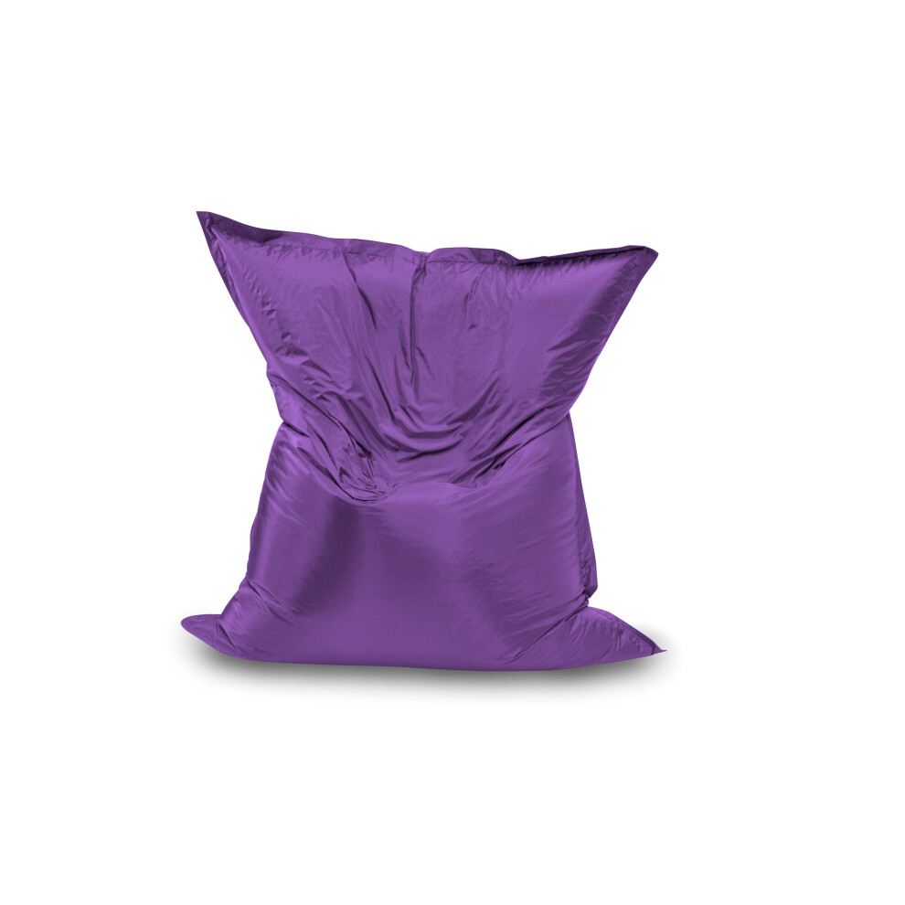 (Purple) Jumbo Slab Bean Bag Chair/Lounger- Water Resistant