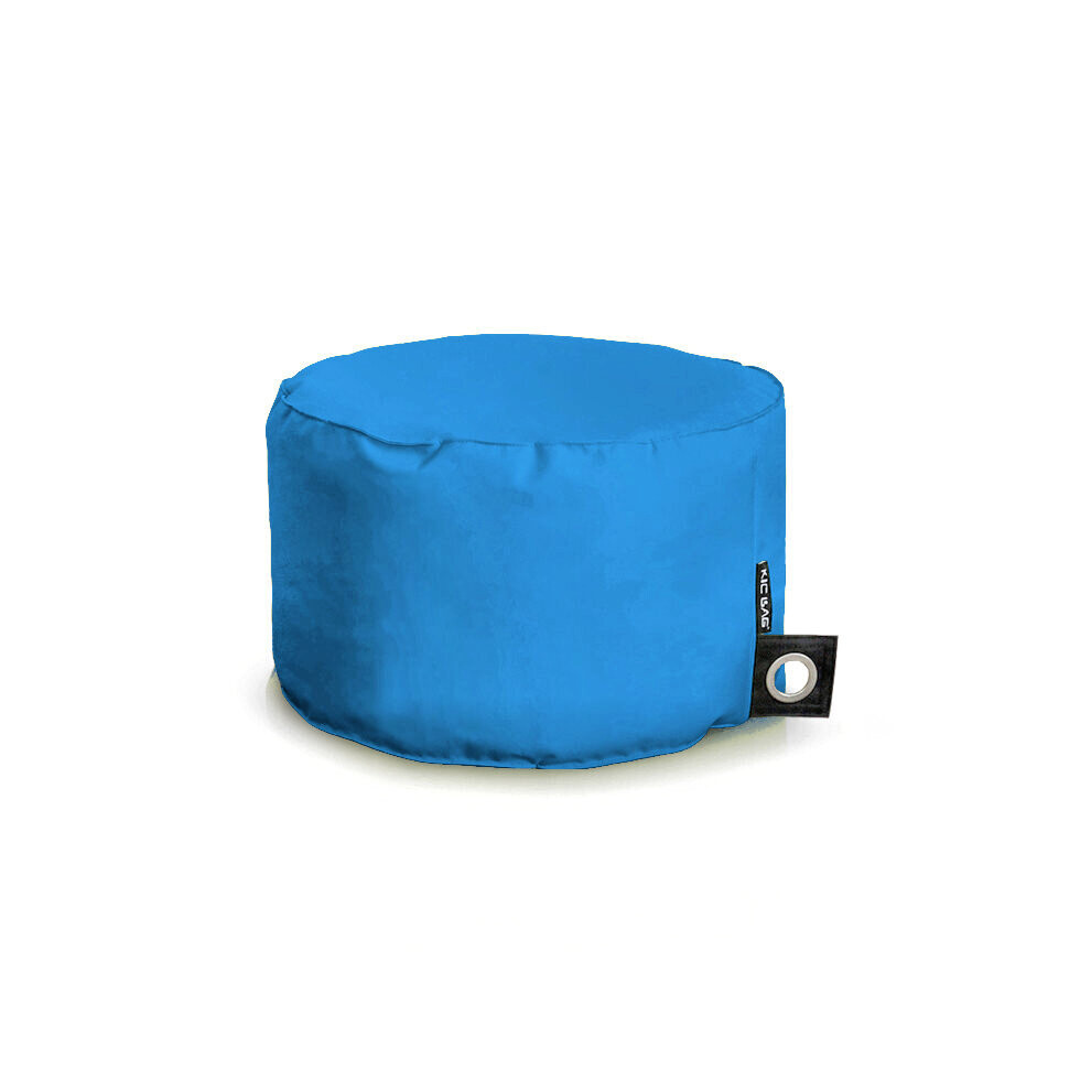 (Aqua) Round Footstool/Pouffe Bean Bag