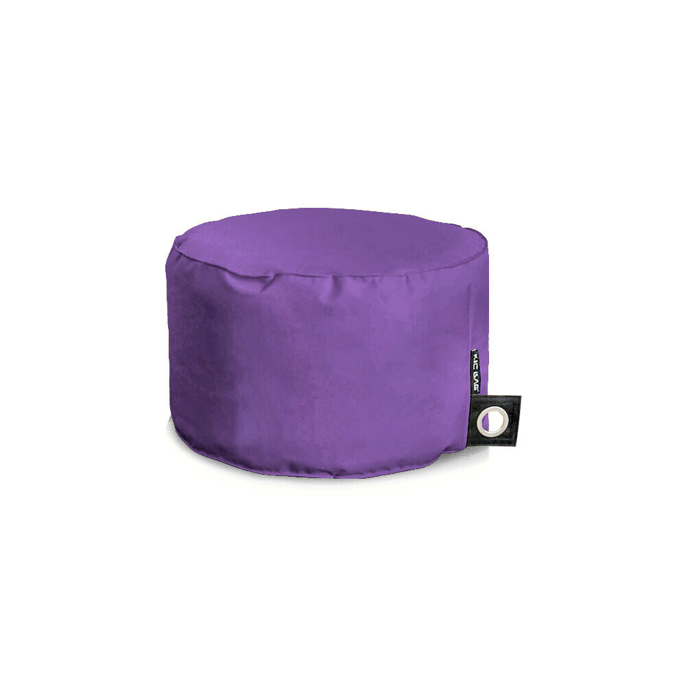 (Purple) Round Footstool/Pouffe Bean Bag