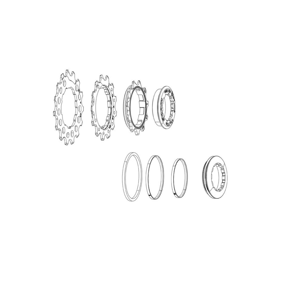 Sram Cassette Replaceable Cogs Pg-1210 / 1230 11T-13T-15T Including Lockring