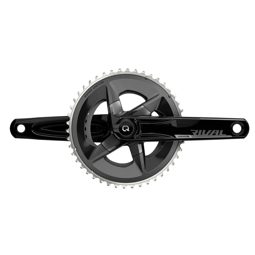 (172.5 MM - 46-33T, Black) SRAM Rival D1 Quarq Road Power Meter Dub BB Not Included