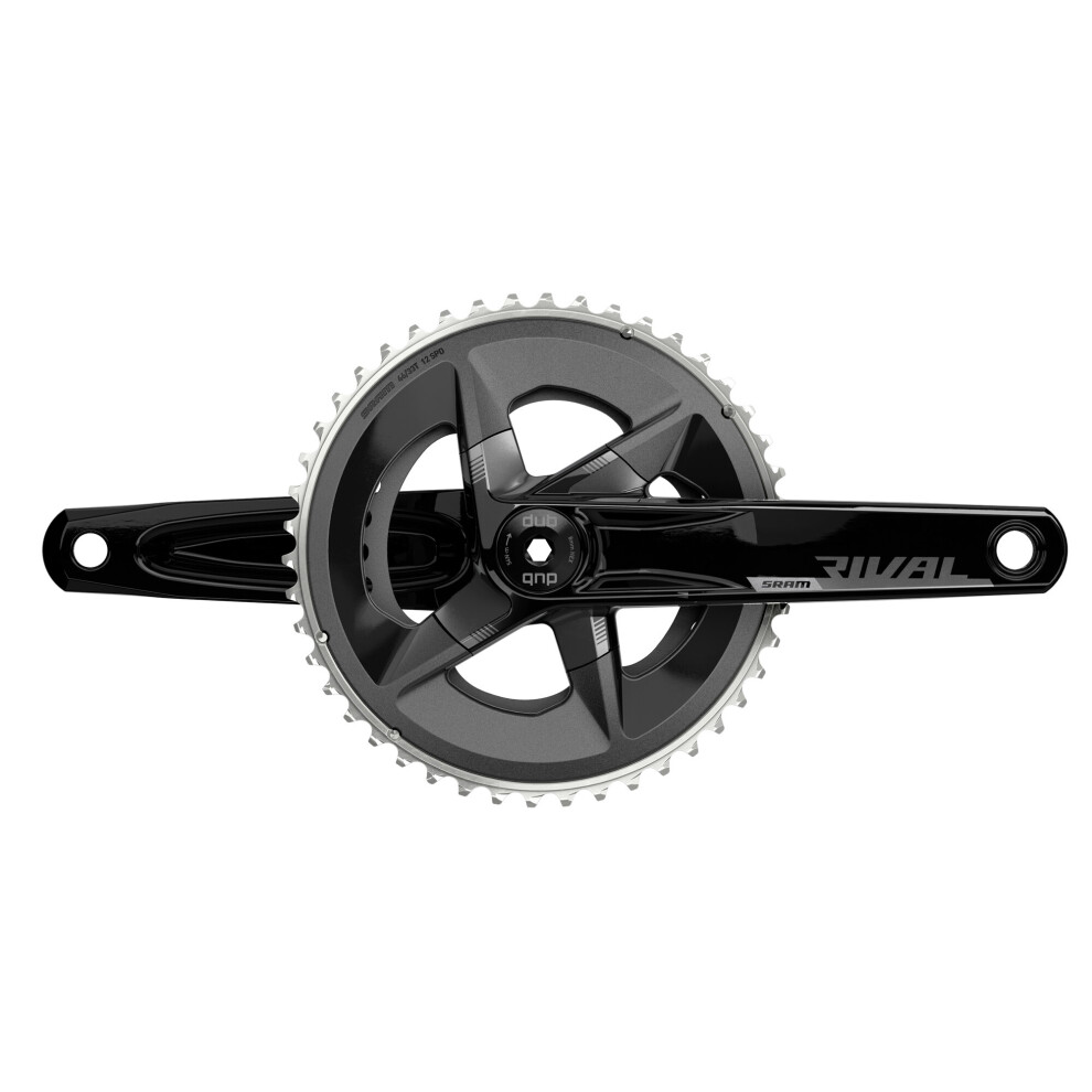 (175 MM - 48-35T, Black) SRAM Rival AXS Crankset D1 Dub BB Not Included