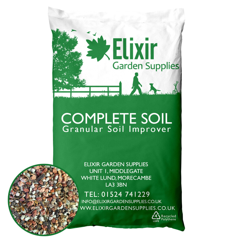 (Bag, 3kg) Elixir Gardens | Complete Soil Improver | Bag or Tub | 500g-20kg