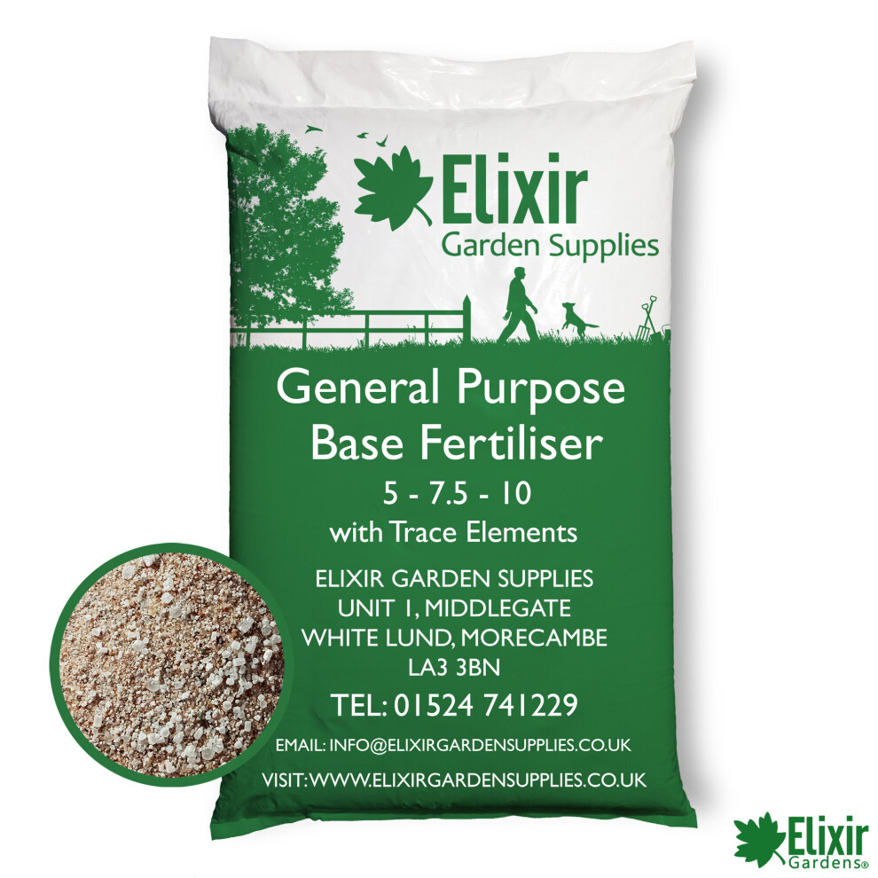(4kg) Elixir Gardens | General Purpose Base Fertiliser | 5-7.5-10 + Trace Elements