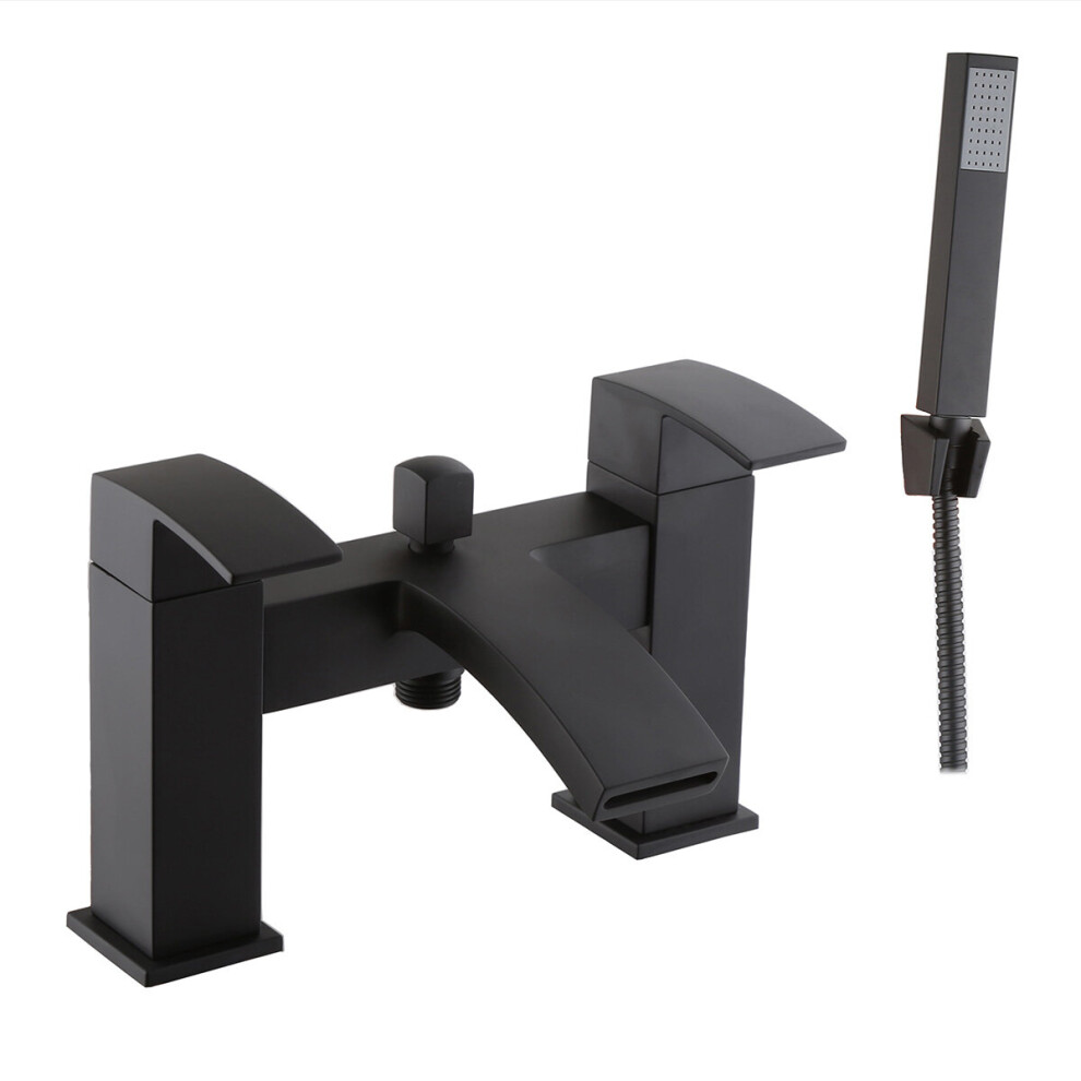 (Bath Shower Tap) Kartell K-Vit Fiuto Nero Modern Mixer Tap 5055681432188