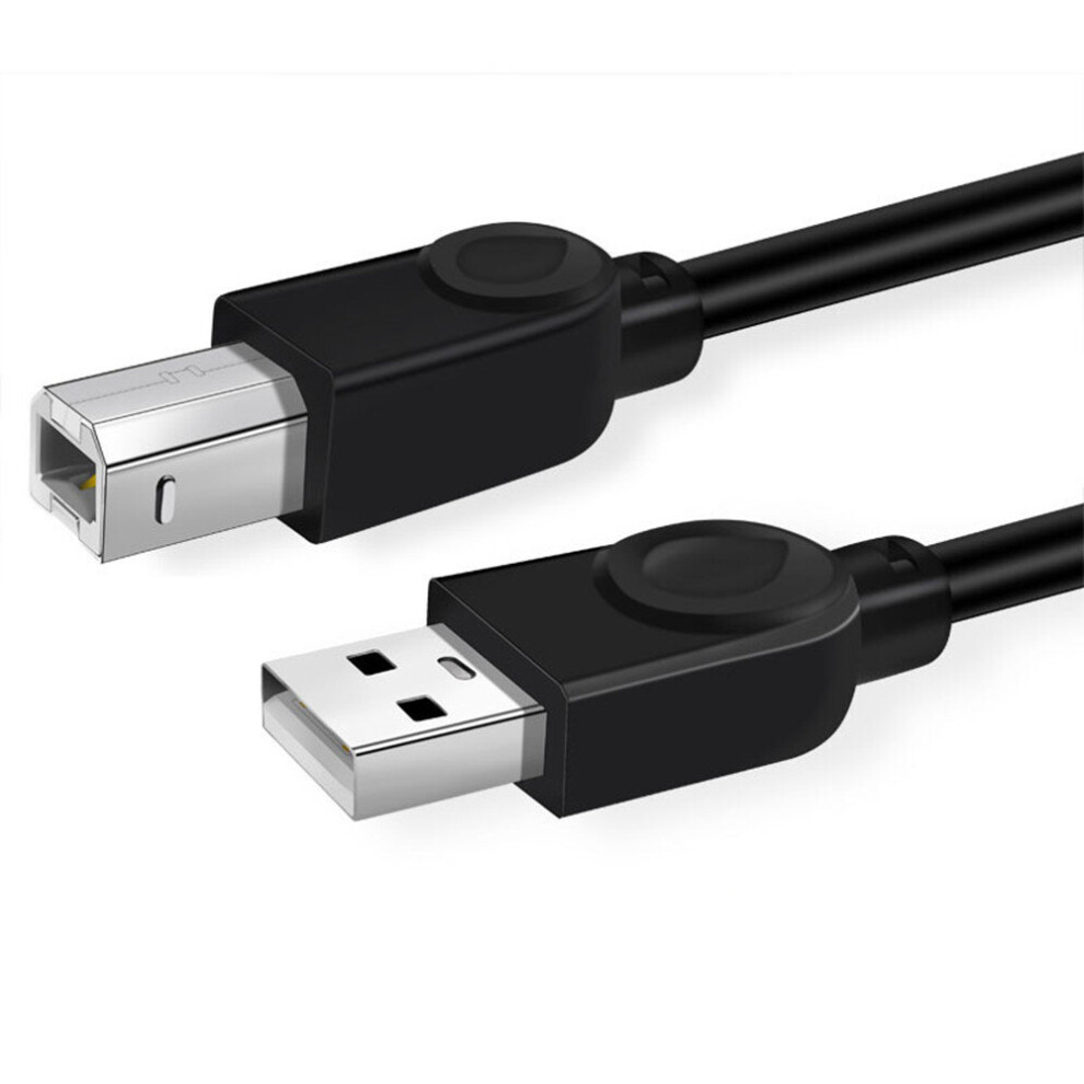 Usb 2.0 Printer Cable 3M Male To Male Usb Type A To B Cord Square Usb Data Cable For Canon Epson Scanner Fax Machine Printer 701942845338