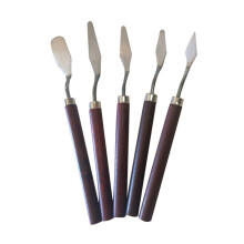 Wood Palette Knife Painting Tools,Stainless Steel Oil Painting Mixing Scraper,Painting Knife Set,Paint Oil Painting