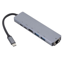 Usbc To Rj45 Lan 4K Hdmi Vga 2Usb 3.0  Slot Reader 8 in 1 Type C Dock Adapter Hub for Macbook for Samsung Huawei Dex Mo