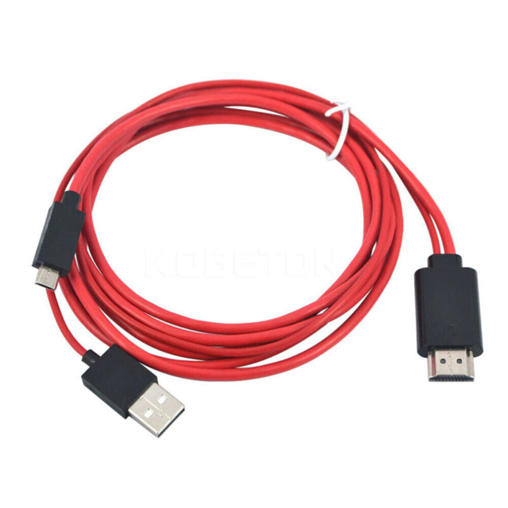 Mhl Micro Usb To Hdmi 1080P Tv Cable Adapter For Lg Android Samsung Phones 11Pin 701942845598