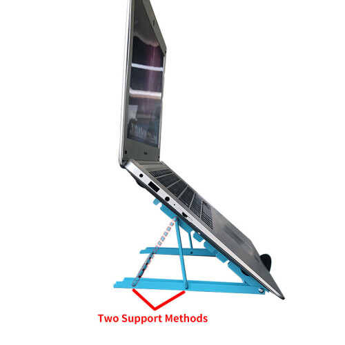 Adjustable Folding Laptop Stand Holder Portable Laptop Rolled Steel Bracket Cold Support 2