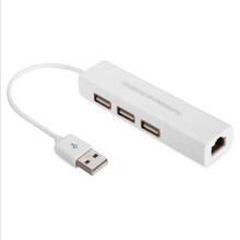 USB to RJ45 Ethernet Network Adapter Card With 3 Ports USB Ports Hub 6J13 Drop Shipping