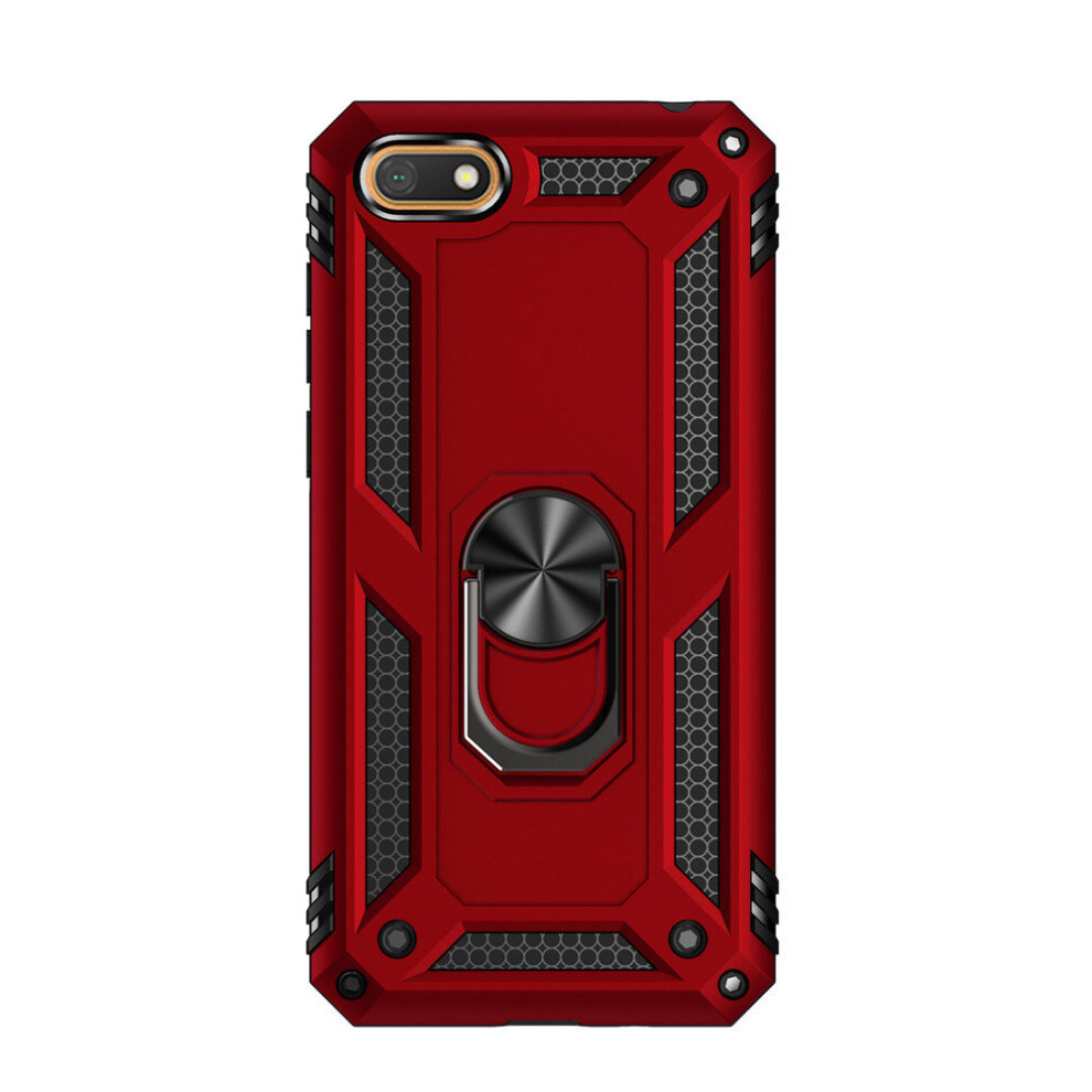 2Pc Shockproof Case For Huawei Y5 2018 Case Bumper Military Armor Magnetic Car Holder Phone Cover 777178680074