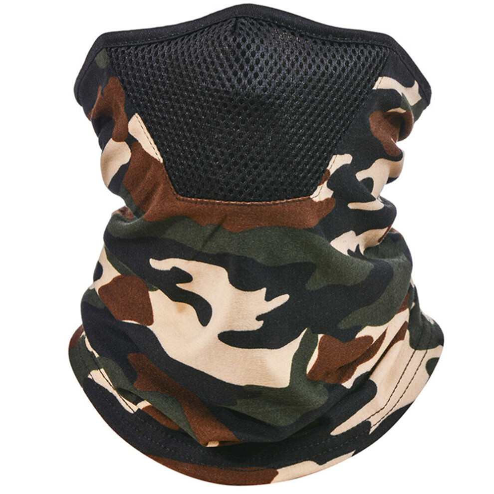 2Pcs 3D Camouflage Solid Bandana Buffs Neck Gaiter Headband Cycling Fishing Balaclava Mask Scarf Multifunctional Outdoor Headwear 701942928512