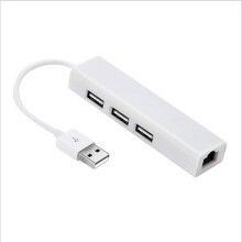 USB to RJ45 Lan Card Ethernet Network Adapter Cable+3 Port Hub for Win 8 7 XP Drop Shipping