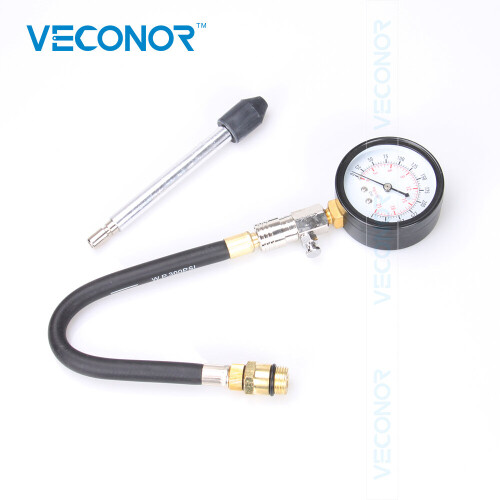 G324 Engine Cylinder Pressure Meter Gasoline Compression Tester Gauge 0-300PSI 2