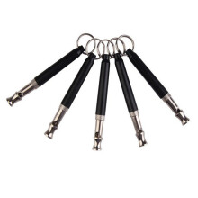 5pcs Black Two-tone Ultrasonic Flute Dog Whistles for Training Sound Whistle Obedience Pet Puppy Dog Whistle