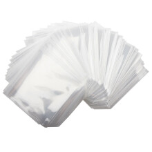 100 Pack Clear Plastic CD/DVD/Blu-ray Protective Sleeves with Fold-Over Flap - Dust, Scratch and Damp Protection, Fits Standard Discs
