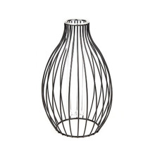 Flower Vases Decoration Home Glass Iron Art Frame Flowers Vase Retro Nordic Styles Vases Home Metal Plant Holder Decor