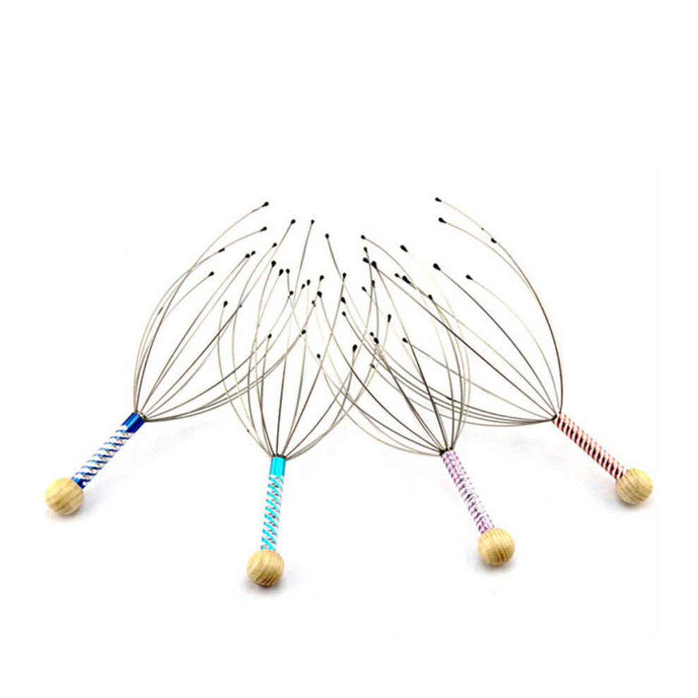 Chaochuang 10Pcs Creative Octopus Head Scalp Massager Neck Equipment Stress Relieve Relax Massage Claw Massager Pain Relief Body Massager Tools