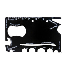 10PCS Stainless Steel High Hardness Ninja Saber Card Wallet Outdoor Camping Emergency Survival Multi-function Combination Tool