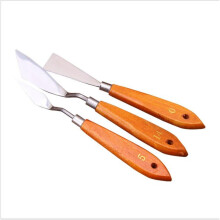 3Pcs/set Professional Palette Knife Mix Oil Painting Stainless Steel Scraper Spatula Art Supplies for Artist Painting Tool Set