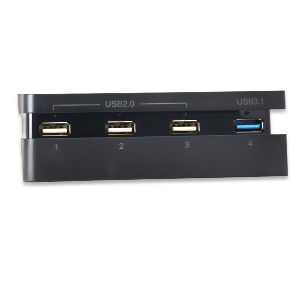 Super High Speed 4-In-1 Usb Hub Port+1 Usb 3.1 Port+3 Usb 2.0 Ports For Sony Playstation 4 Slim Ps4 Console Controller Black 777178716025