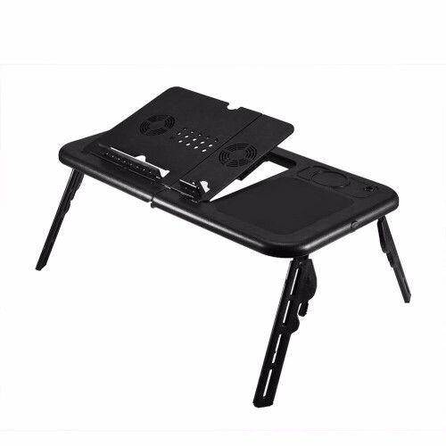 Folding Laptop Desk Adjustable Computer Table Stand Foldable Table Cooling Fan Tray For Bed Sofa Notebook for Computer Table
