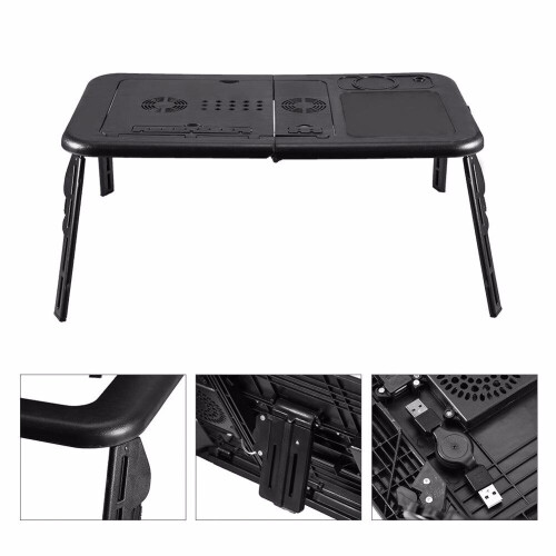 Folding Laptop Desk Adjustable Computer Table Stand Foldable Table Cooling Fan Tray For Bed Sofa Notebook for Computer Table 1