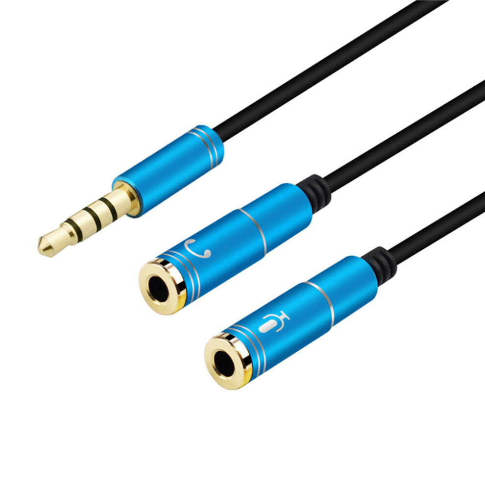 3.5Mm Microphone Aux Cable 1 Male 2 Famle Cable Combo Extension Mobile Audio Adapter Splitter For Laptop Aux Cable Headphone 701942849879