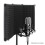 3 Panel Microphone Isolation Shield Acoustic Foams Panel Studio Recording Microphone Accessories Black 26x30cm 3
