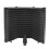 3 Panel Microphone Isolation Shield Acoustic Foams Panel Studio Recording Microphone Accessories Black 26x30cm 1