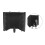 3 Panel Microphone Isolation Shield Acoustic Foams Panel Studio Recording Microphone Accessories Black 26x30cm 4