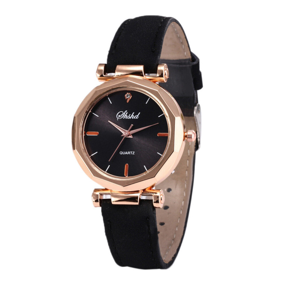 Photos - Wrist Watch 2 Pcs Elegant And Simple Women's Watch Stainless Steel Dial Leather Strap Casual Dress Women's Quartz Watch