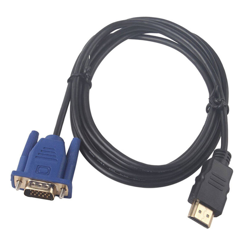 1.8 M Hdmi Cable Hdmi To Vga 1080P Hd With Audio Adapter Cable Hdmi To Vga Cable May31 701942842078