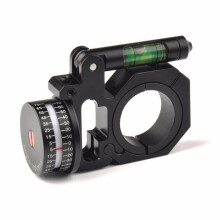 Right Hand Angle Indicator(ADI/ACI) Rifle Scope Bubble Level Fit 25.4mm/30mm Mount Rings for Optical HT2-0047