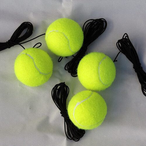 2PCS  Tennis Training Device with Ball Single Training Device Practice Self-Duty Tennis Self-learning Rebound Device Sparsring Device 1