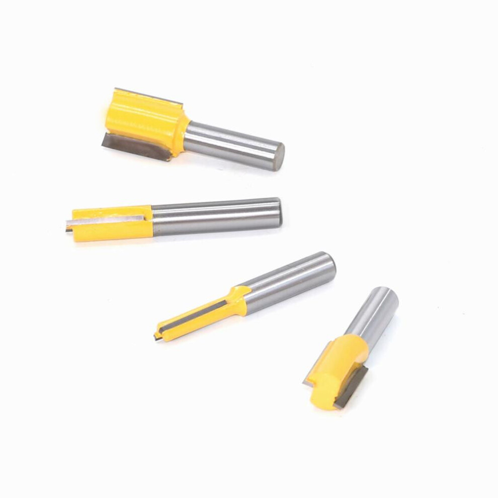 4Pcs Straight/Dado Router Bit Shank Cutter For Wood Tungsten Carbide Router Bit Woodwork Tool 777178652866