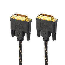 Braid DVI Cable 1080P DVI 24+1 male to male Extension Cable 1m for HDTV Computer Projector PS3