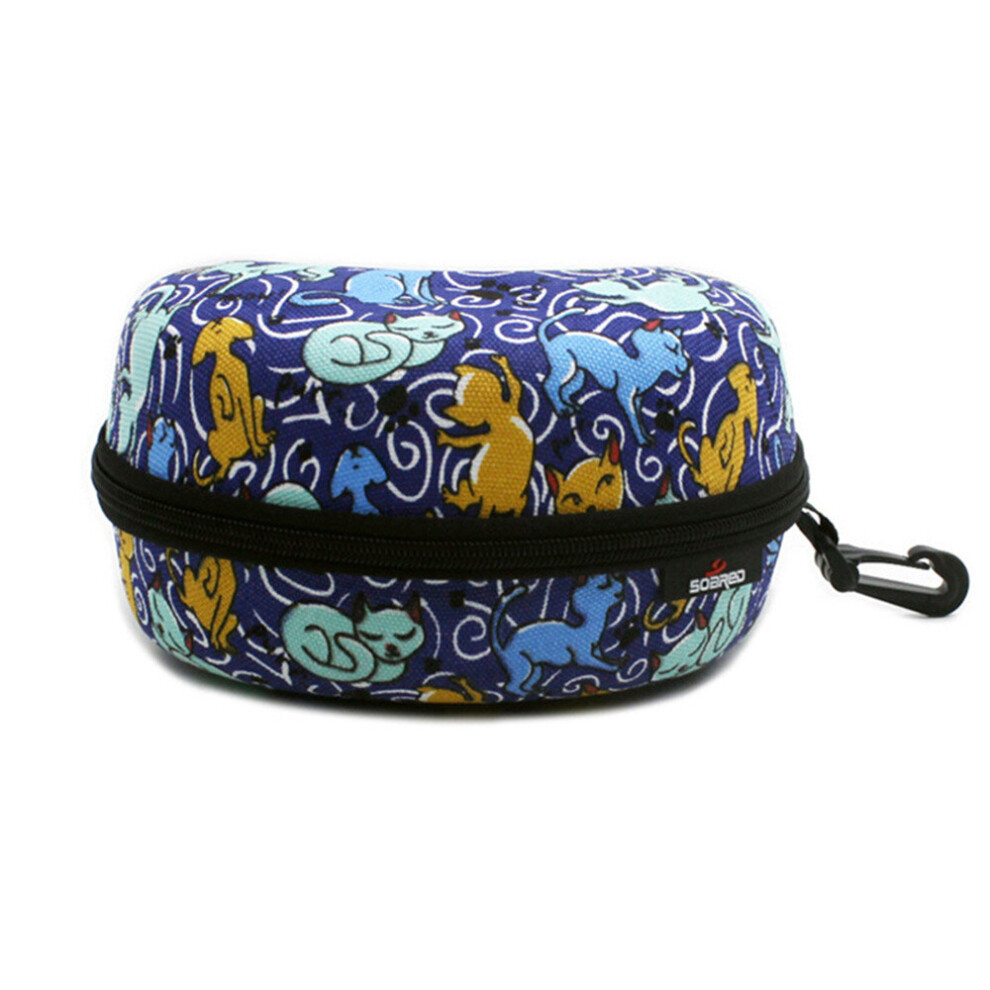 Chaochuang Child Snow Ski Eyewear Case Portable Water Resistant Snowboard Skiing Goggles Sunglasses Carrying Case Zipper Hard Box