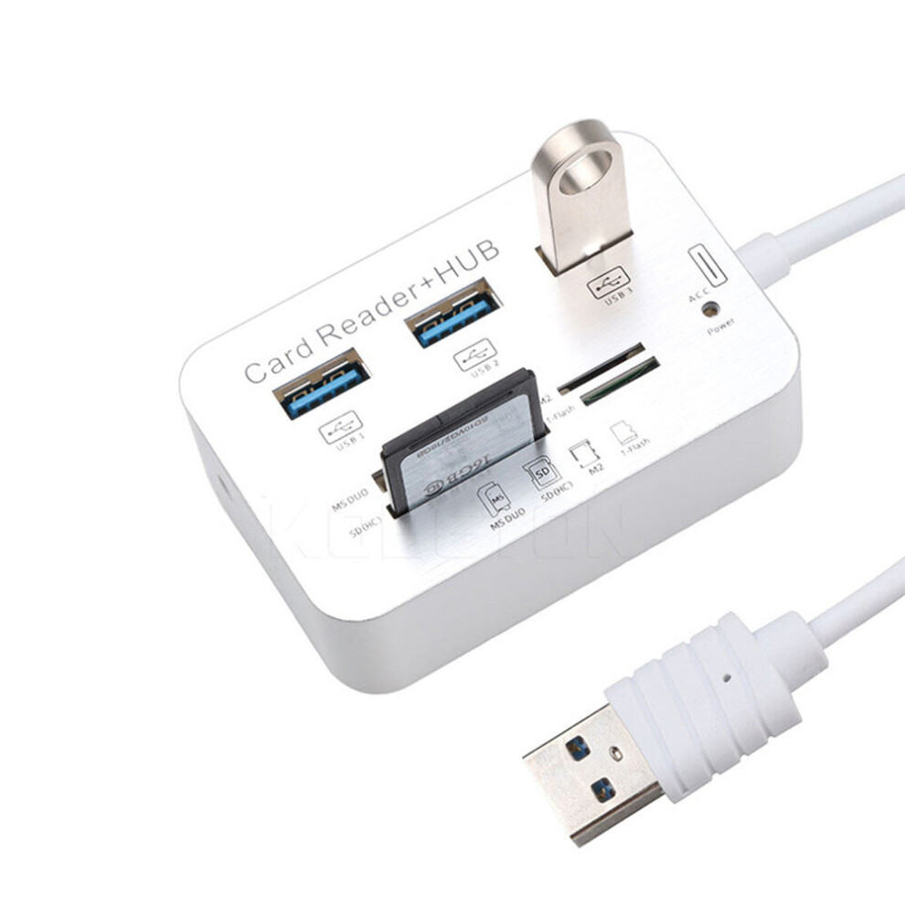 Usb Hub 3.0 Combo 3 Ports Card Reader High Speed Usb Splitter All In One Usb 3.0 Hub For Pc Computer Accessories Notebook 701942859335