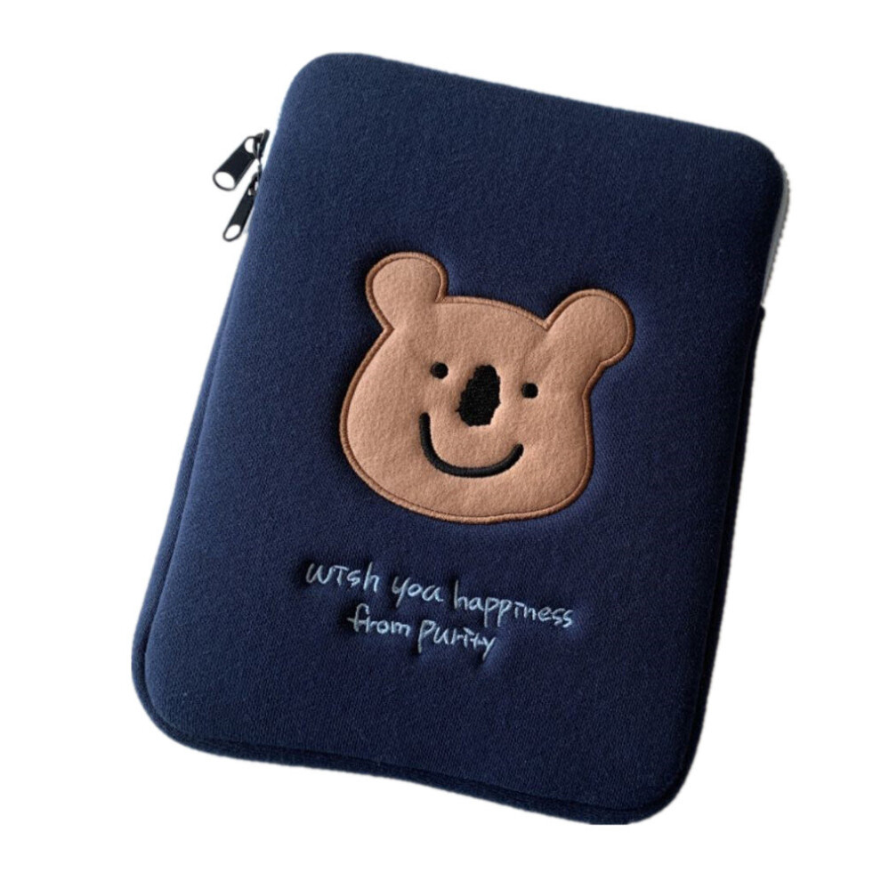 New Korean Tablet Case Ins Cute Bear Embroidery Hand Holding Ipad Laptop Inner Bag For Girl Fashion Style 701942895913