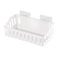 2Pcs Kitchen Bathroom Wall Storage Shelf Hanging Rack Corner Basket Holder Organizer Wall-mounted Storage Basket Organizer
