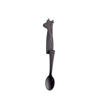 3Pcs Hanging cup dessert coffee spoon 304 stainless steel creative cartoon coffee stirring spoon ice spoon titanium plated spoon