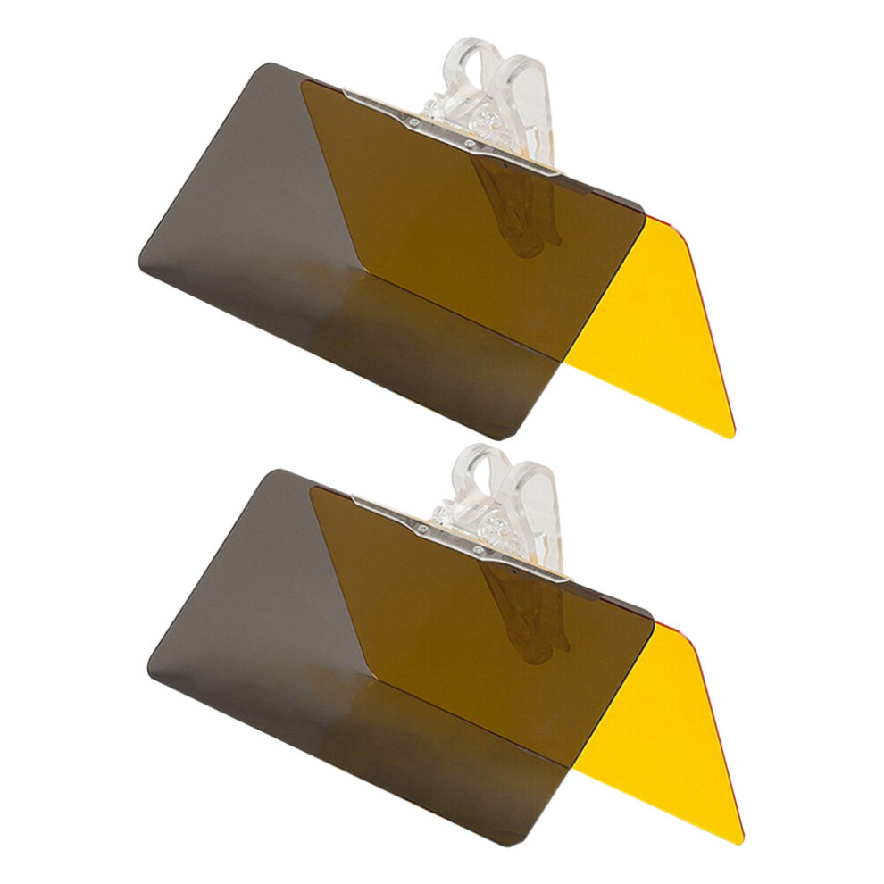 2Pcs Car Sun Visor Windshield Anti-Glare Tinted Windshield Extender Anti-Glare Sun Uv Rays Block Visor Extender For Automobiles 775821394057
