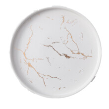 European White Golden Ceramic Dishes And Plate Pizza Dessert Steak Dinner Set Porcelain Tableware Decorative Food Tray