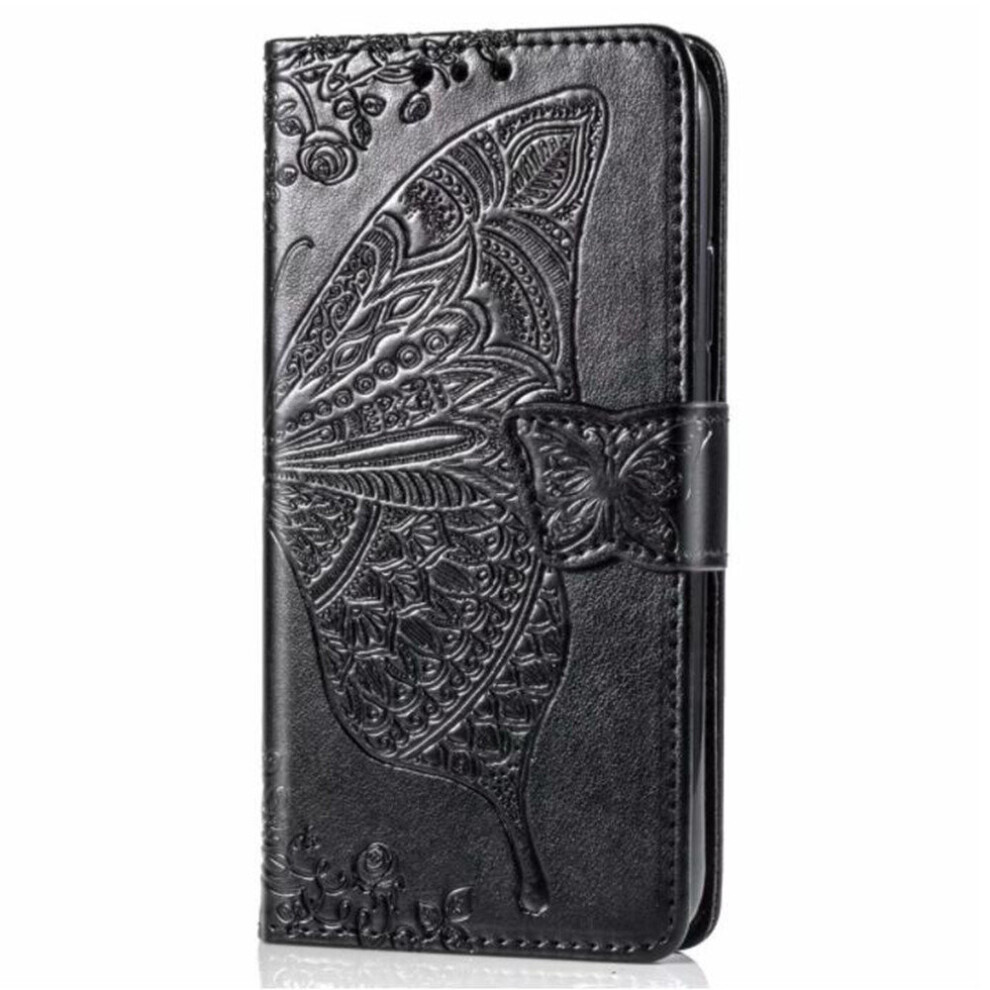3D Butterfly Embossed Case For Xiaomi Redmi Note 8 Flip Wallet Pu Leather Case 777178675520