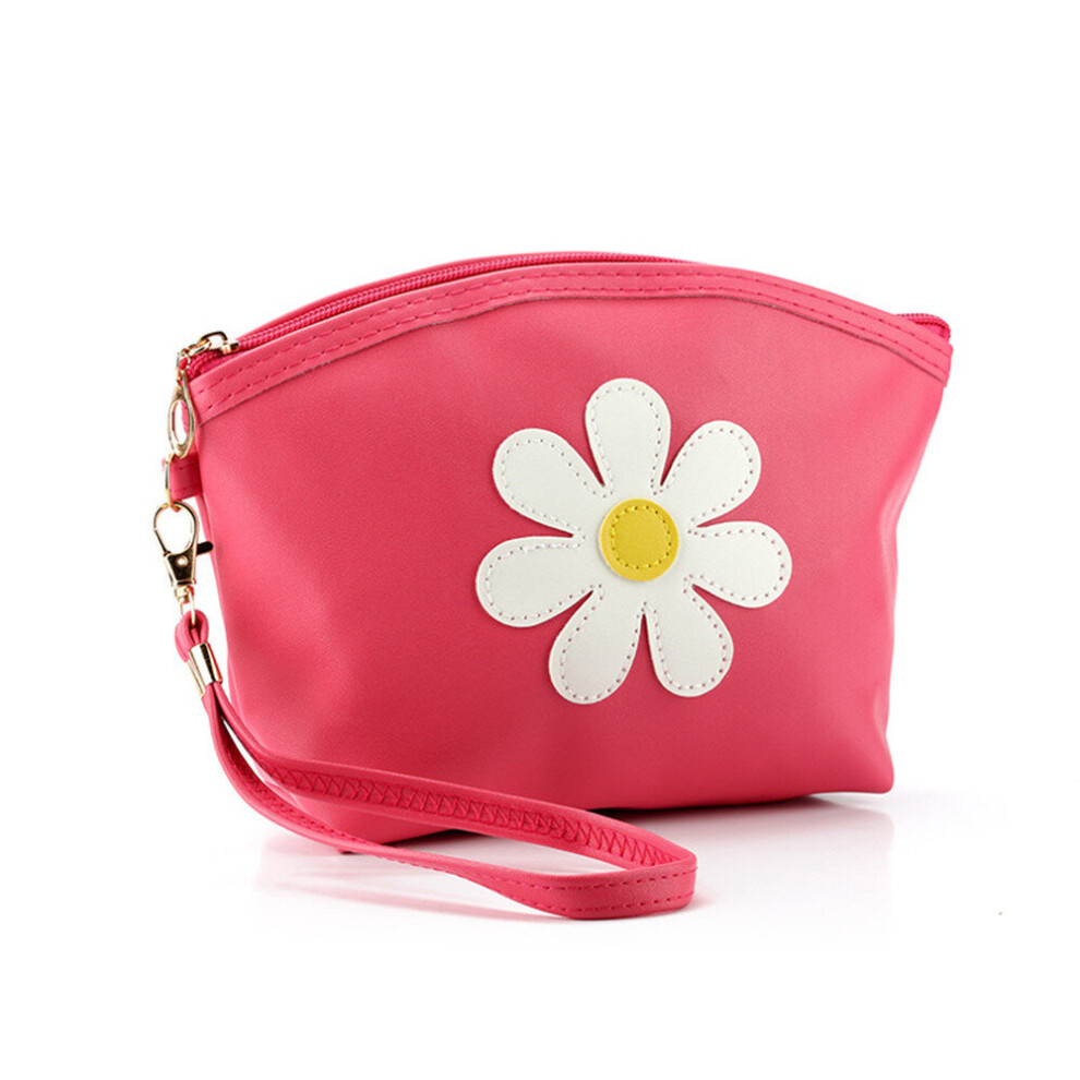 Chaochuang 2 Pcs Makeup Bag Large Travel Cosmetic Bag Clutch Pure Color Pu Cosmetic Bags Candy Tote Handbag Cute Cosmetics Storage